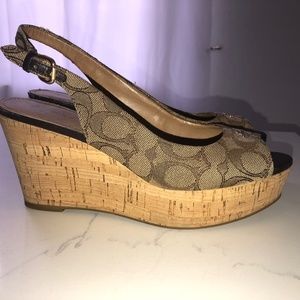 Coach wedge sandals